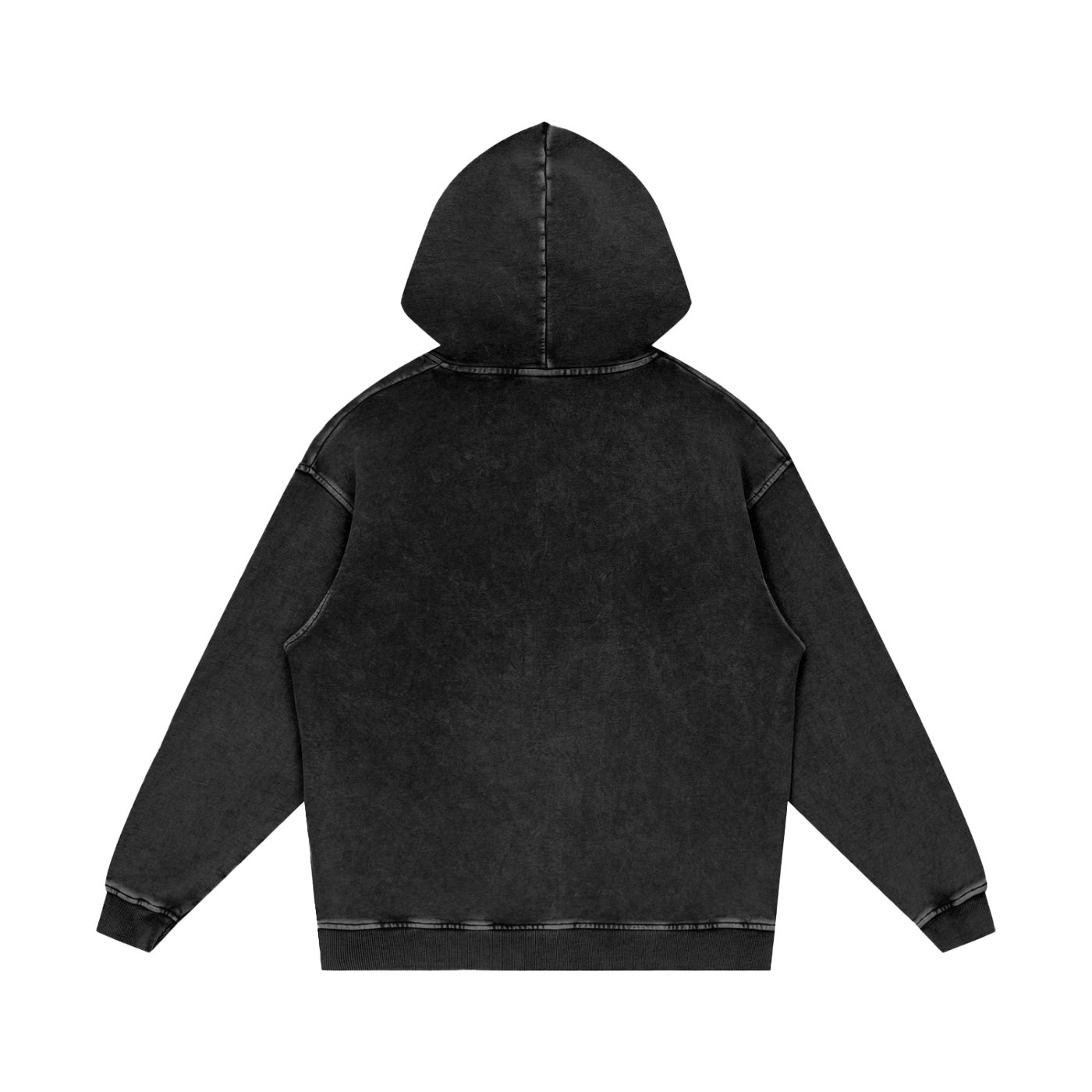 Washed Oversized Hooded Long Sleeve – Von Mitch (Unisex)