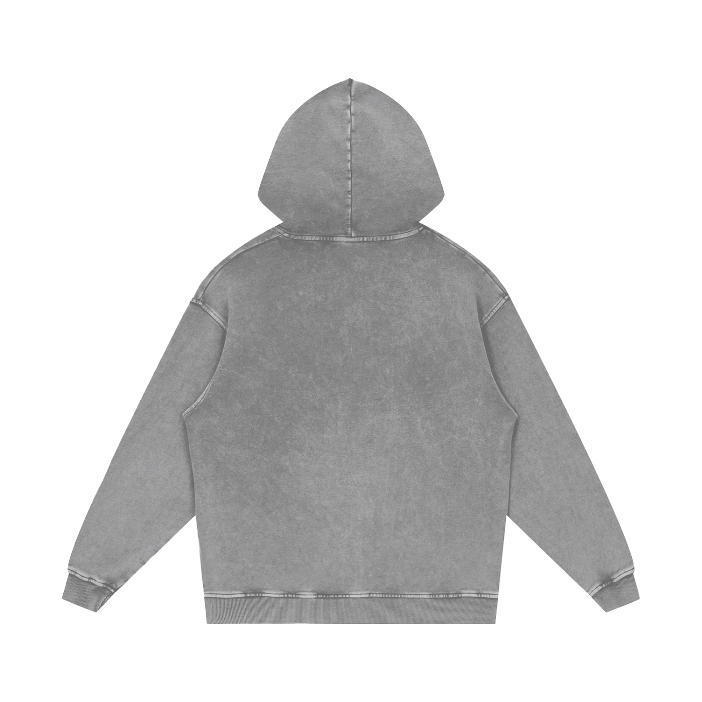 Washed Oversized Hooded Long Sleeve – Von Mitch (Unisex)