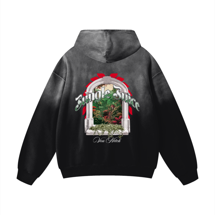 The Washed Jungle Juice Heavyweight Hoodie – by Von Mitch (Unisex)