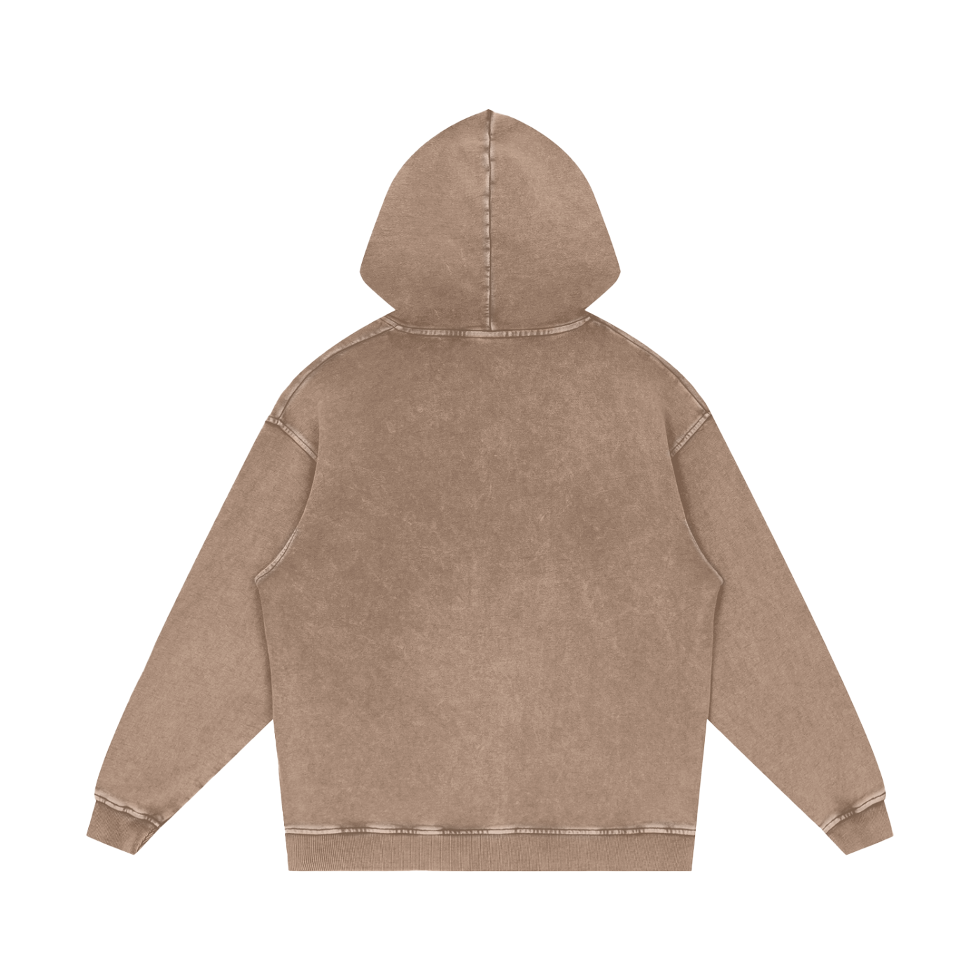 Washed Oversized Hooded Long Sleeve – Von Mitch (Unisex)