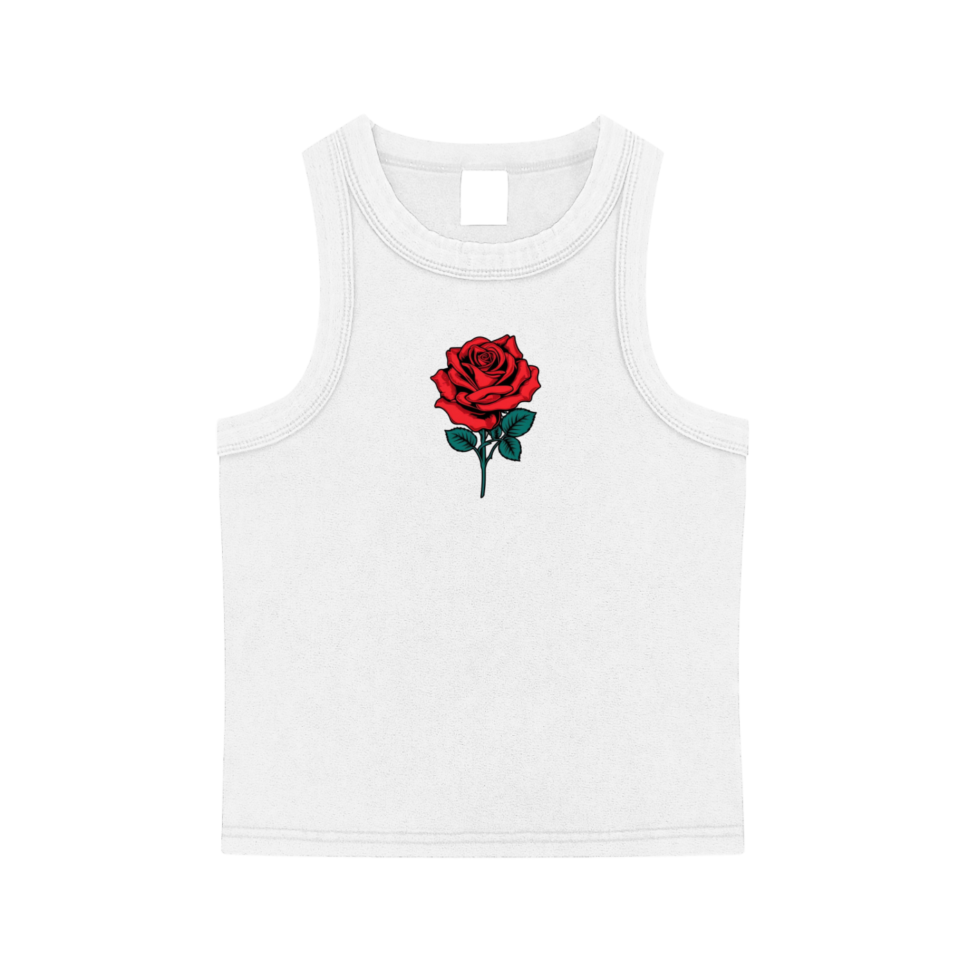 White Snow Washed Crop Tank – Von Mitch (Women’s)