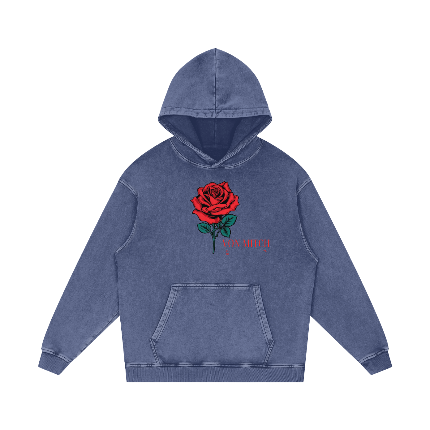 Washed Oversized Hooded Long Sleeve – Von Mitch (Unisex)