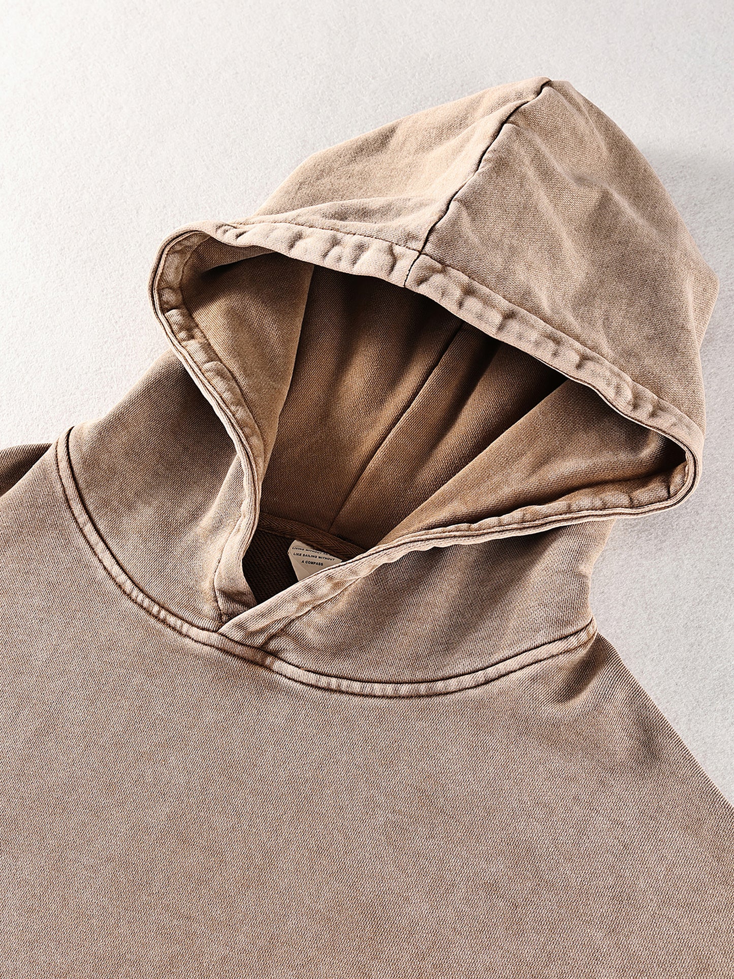 Washed Oversized Hooded Long Sleeve – Von Mitch (Unisex)