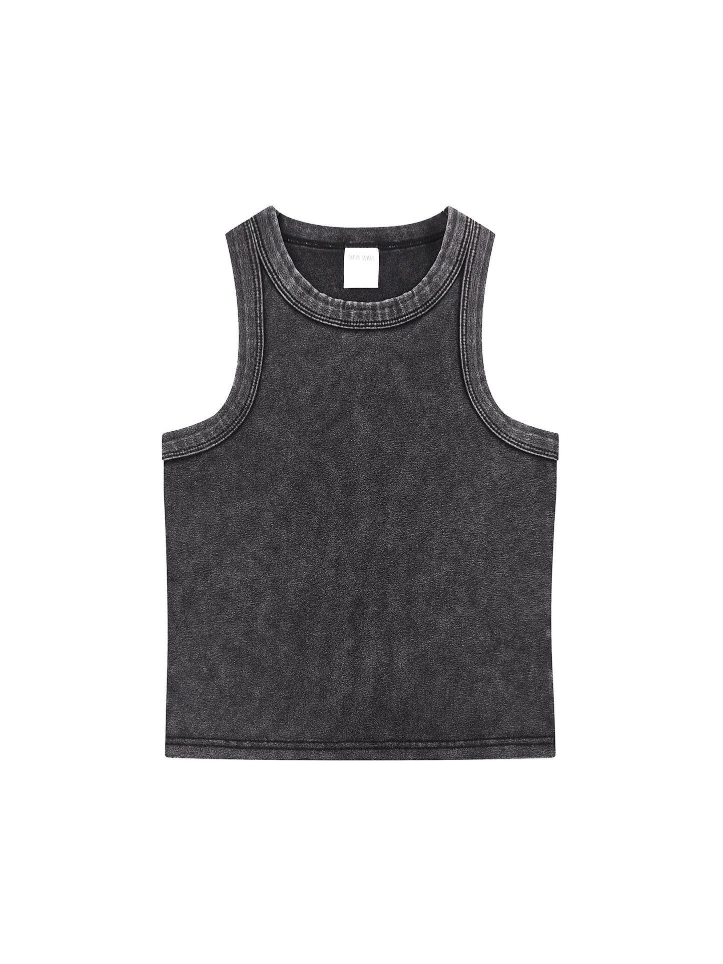 White Snow Washed Crop Tank – Von Mitch (Women’s)