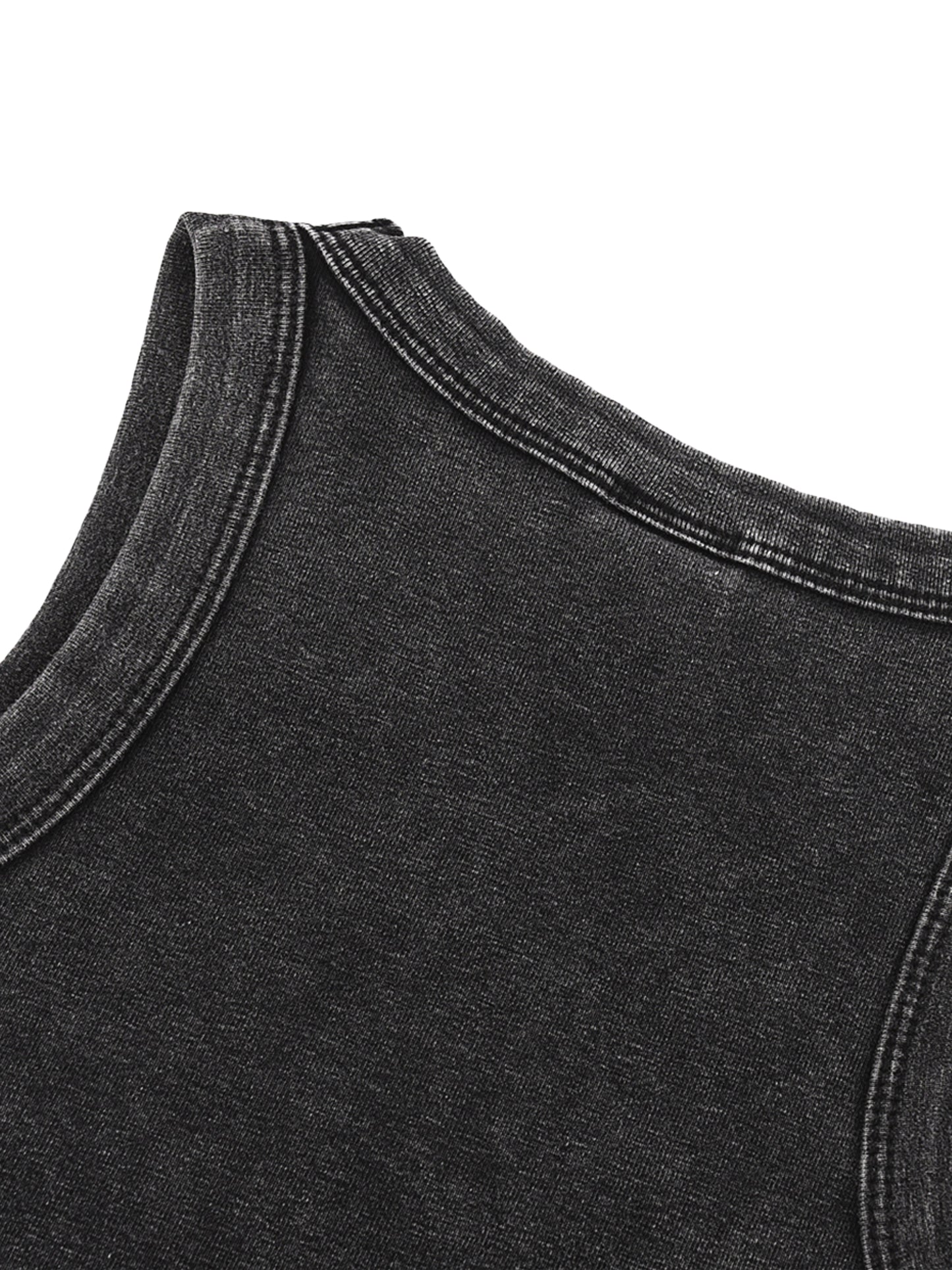 White Snow Washed Crop Tank – Von Mitch (Women’s)