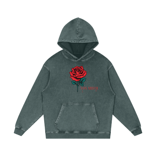 Washed Oversized Hooded Long Sleeve – Von Mitch (Unisex)