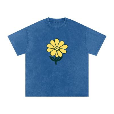 Daisy Vintage Washed Hand-Frayed T-Shirt – Von Mitch (Unisex)