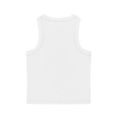 White Snow Washed Crop Tank – Von Mitch (Women’s)