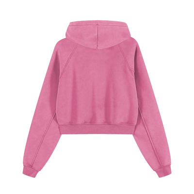 Pink Snow Washed Cropped Hoodie – Von Mitch (Women’s)