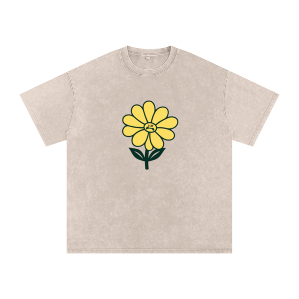 Daisy Vintage Washed Hand-Frayed T-Shirt – Von Mitch (Unisex)