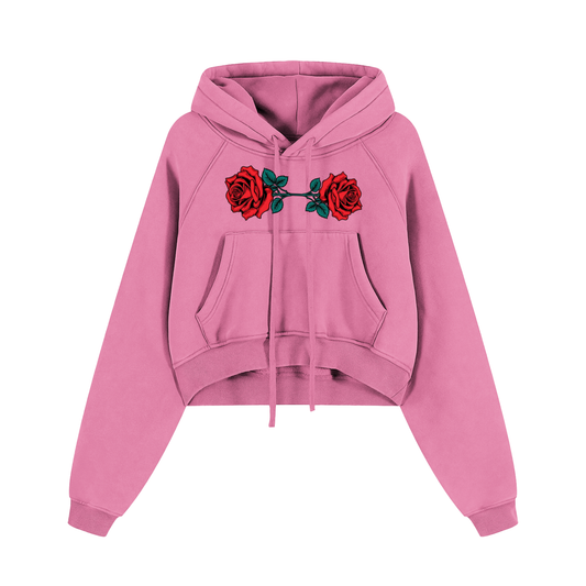 Pink Snow Washed Cropped Hoodie – Von Mitch (Women’s)