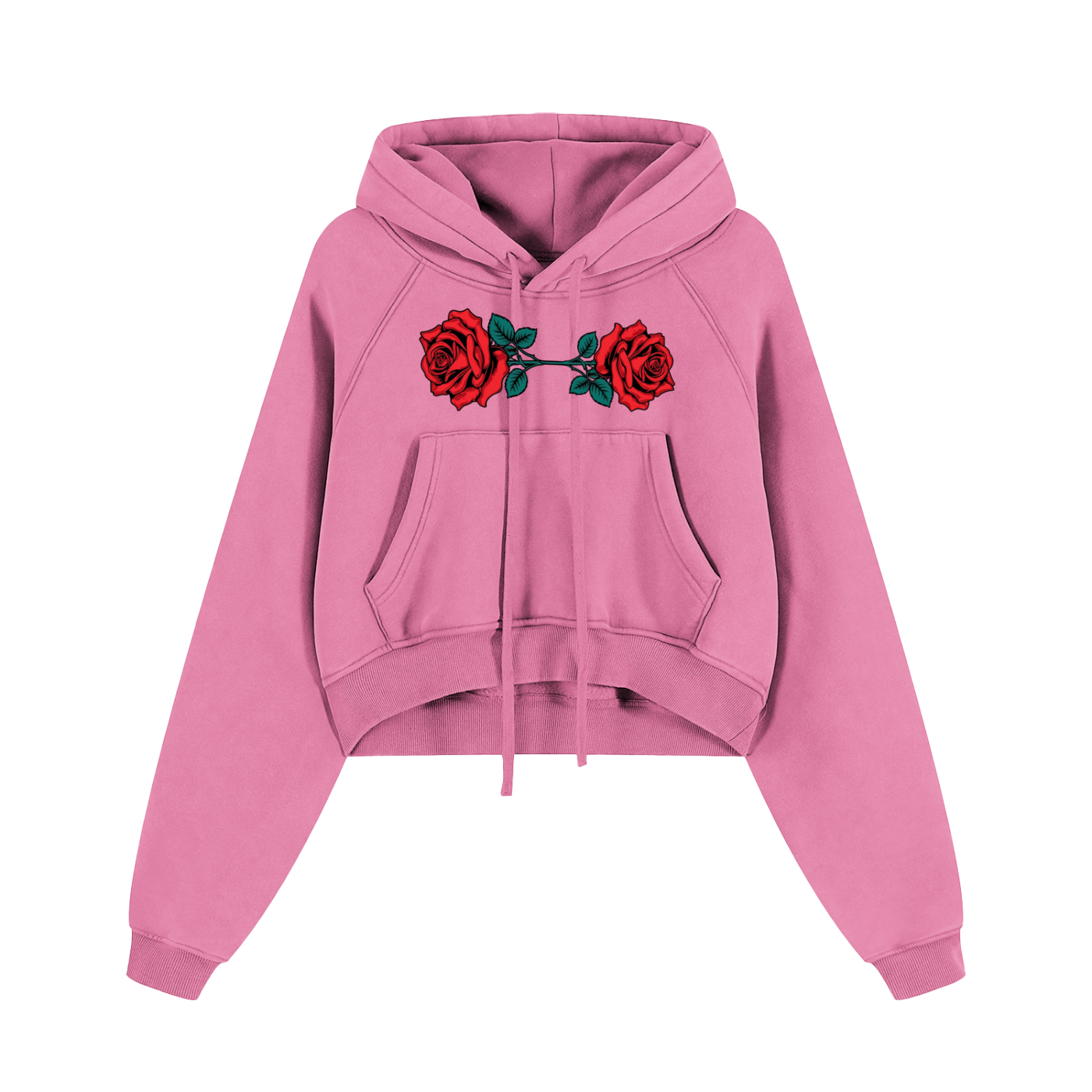 Pink Snow Washed Cropped Hoodie – Von Mitch (Women’s)