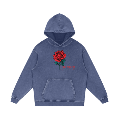 Washed Oversized Hooded Long Sleeve – Von Mitch (Unisex)