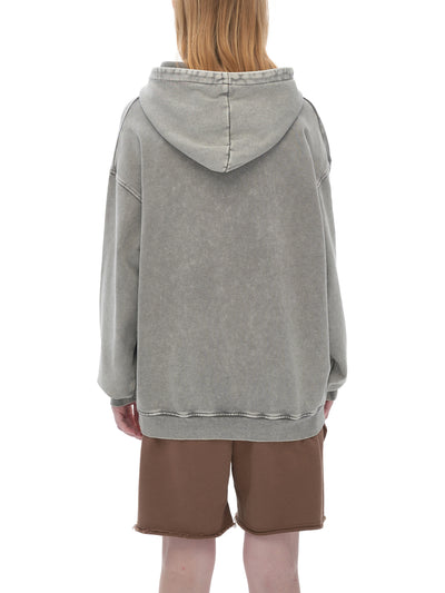 Washed Oversized Hooded Long Sleeve – Von Mitch (Unisex)
