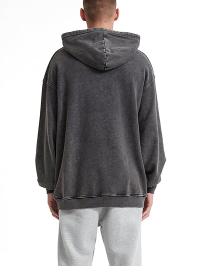 Washed Oversized Hooded Long Sleeve – Von Mitch (Unisex)