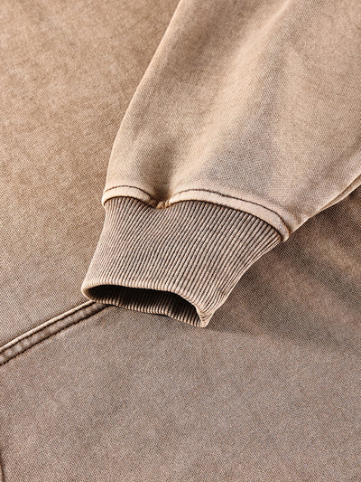 Washed Oversized Hooded Long Sleeve – Von Mitch (Unisex)