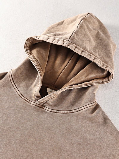 Washed Oversized Hooded Long Sleeve – Von Mitch (Unisex)