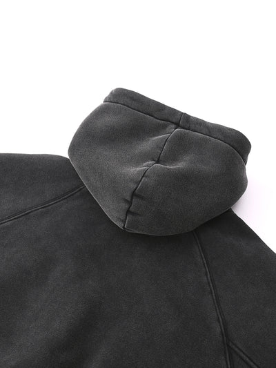 Snow Washed Cropped Hoodie