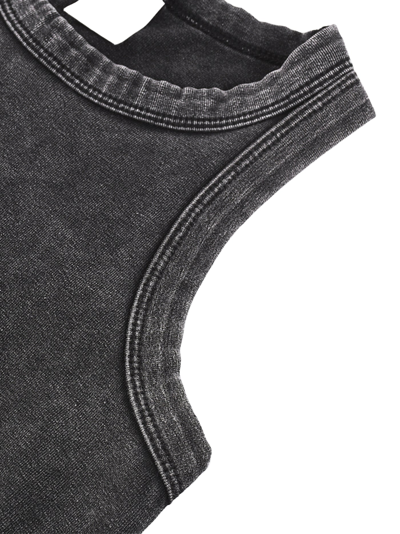 White Snow Washed Crop Tank – Von Mitch (Women’s)
