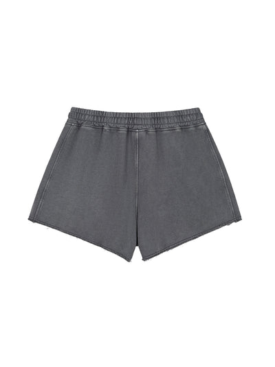 Snow Washed Raw Edge Drawstring Shorts - Von Mitch (Women's)