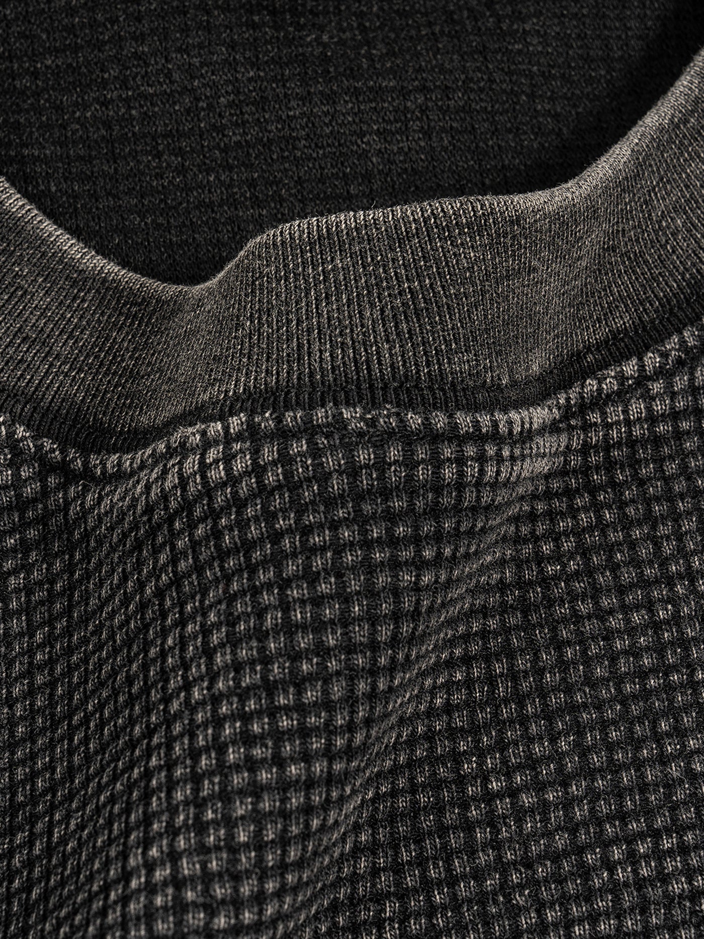 The Waffle-Texture Washed Boxy T-Shirt by Von Mitch (Unisex)